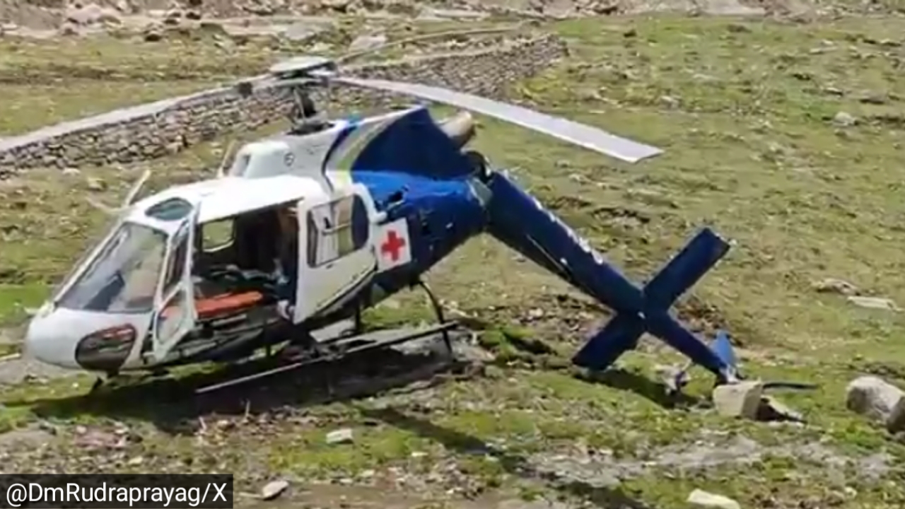 केदारनाथ में इमरजेंसी लैंडिंग समय हेलीकॉप्टर हुआ दुर्घटनाग्रस्त